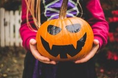 Halloween tökfestés papírral