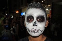 Halloween smink férfi zombi