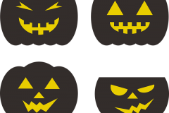 Halloween tök sablonok