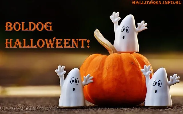 boldog halloweent szellemes