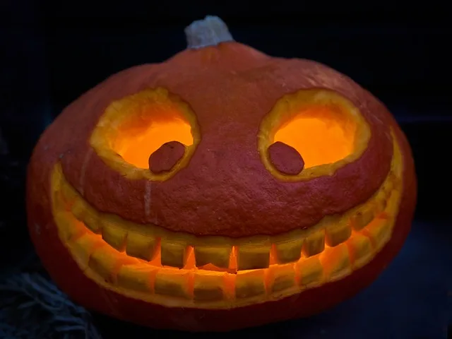 mosolygós halloween töklámpás