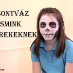 csontváz smink gyerekeknek