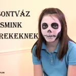 csontváz smink gyerekeknek