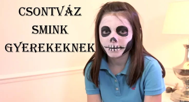 csontváz smink gyerekeknek