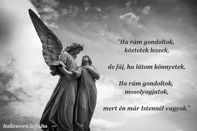 halottak napi idézet, köztetek leszek