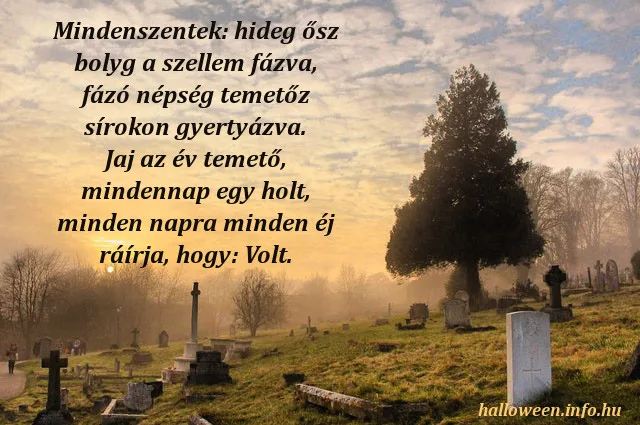 mindenszentek vers, Babits