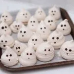 szellem habcsók, halloweeni süti